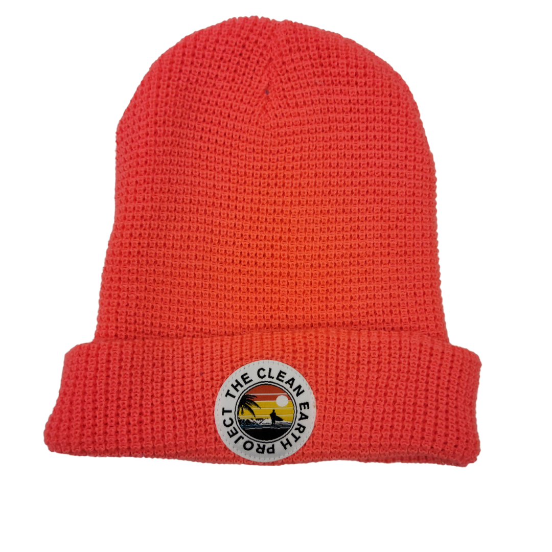 100% Clean Beanie Earth recycled water from Project bottle Surfer The